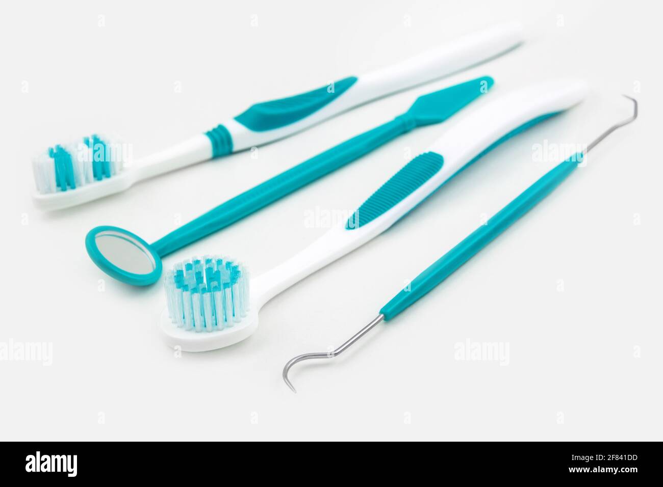 Dental Care Set against white background Stock Photo Alamy