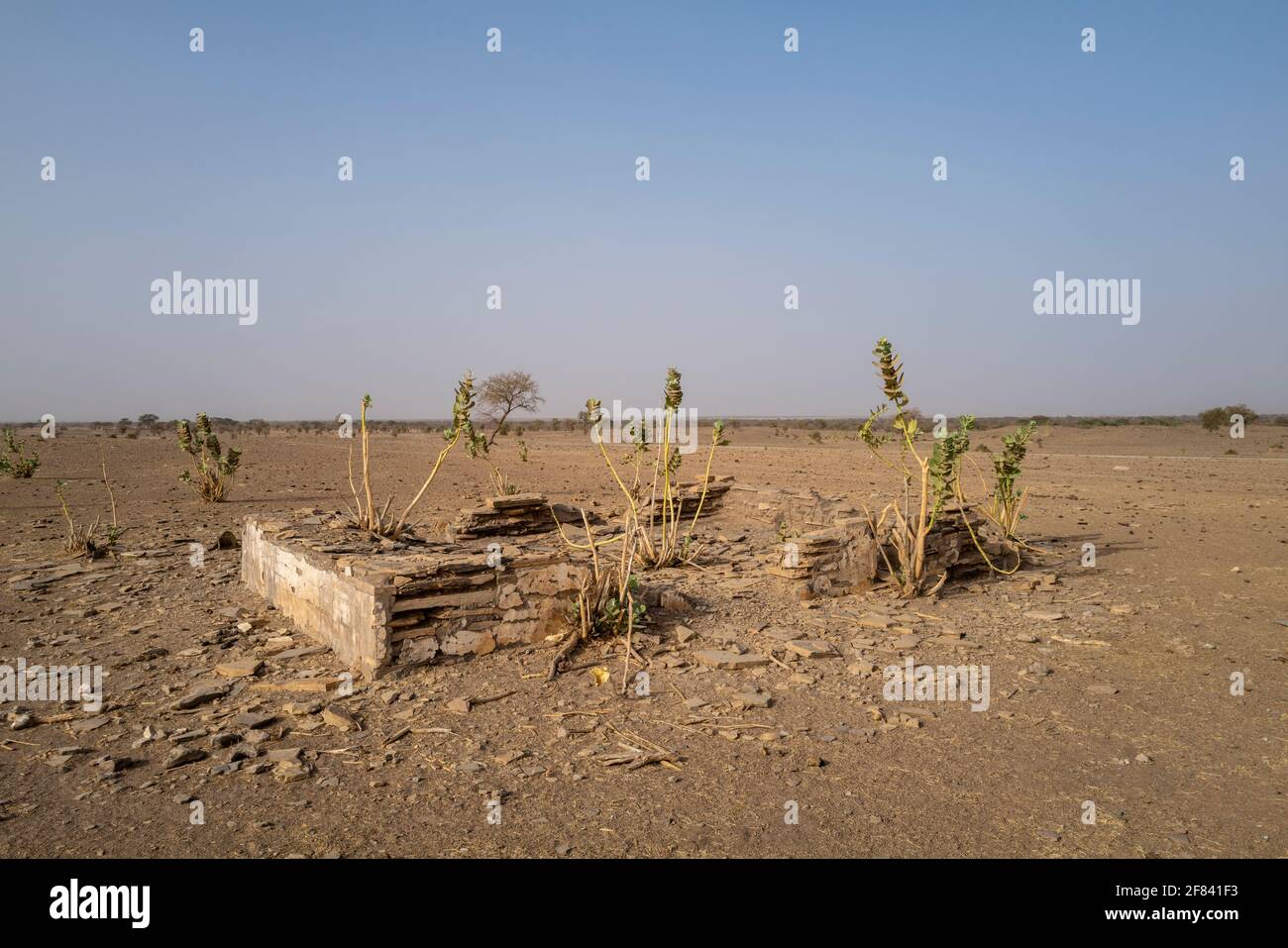Archeological Remains of Kumbi Saleh, the last capital of the ancient kingdom of Ghana, Hodh Ech Chargui Region, Mauritania Stock Photo