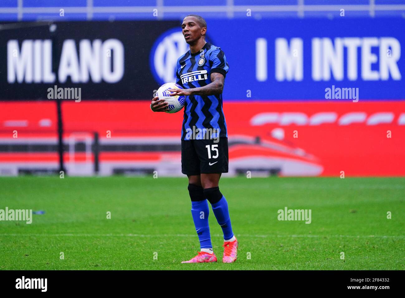 Milan, Italy. 11th Apr, 2021. Ashley Young (FC Inter) during the Italian championship Serie A football match between FC Internazionale and Cagliari Calcio on April 11, 2021 at Giuseppe Meazza stadium in Milan, Italy - Photo Morgese-Rossini/DPPI Credit: DPPI Media/Alamy Live News Stock Photo