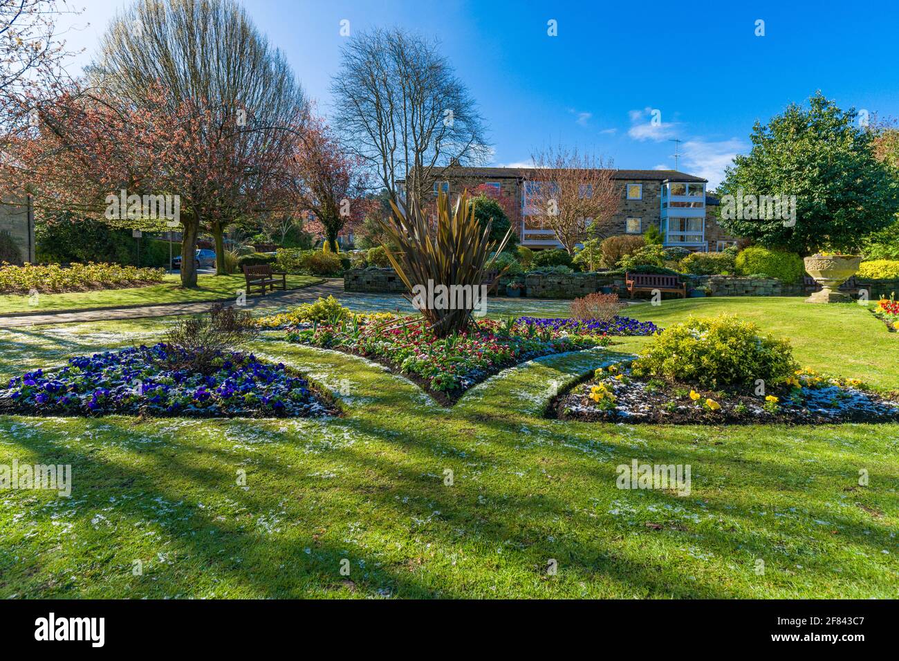 Spring time in Ilkley, West Yorkshire, England Stock Photo