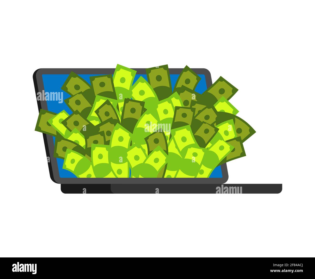 Commerce from computer isolated Stock Vector Images - Alamy
