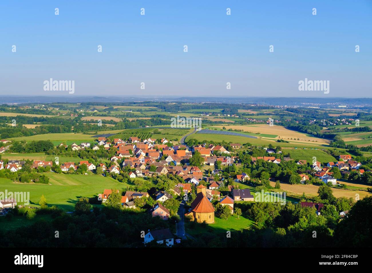 Village Weingarts near Kunreuth, Franconian Switzerland, Upper Franconia, Franconia, Bavaria, Germany Stock Photo