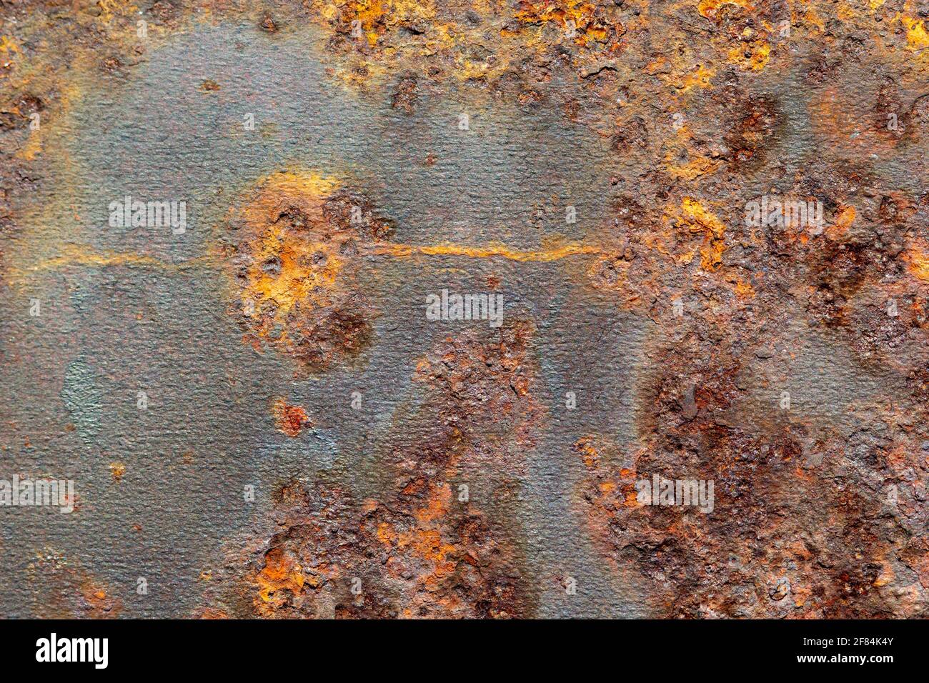 Metal covered with rust. Rusty sheet metal. Background of rusty metal ...