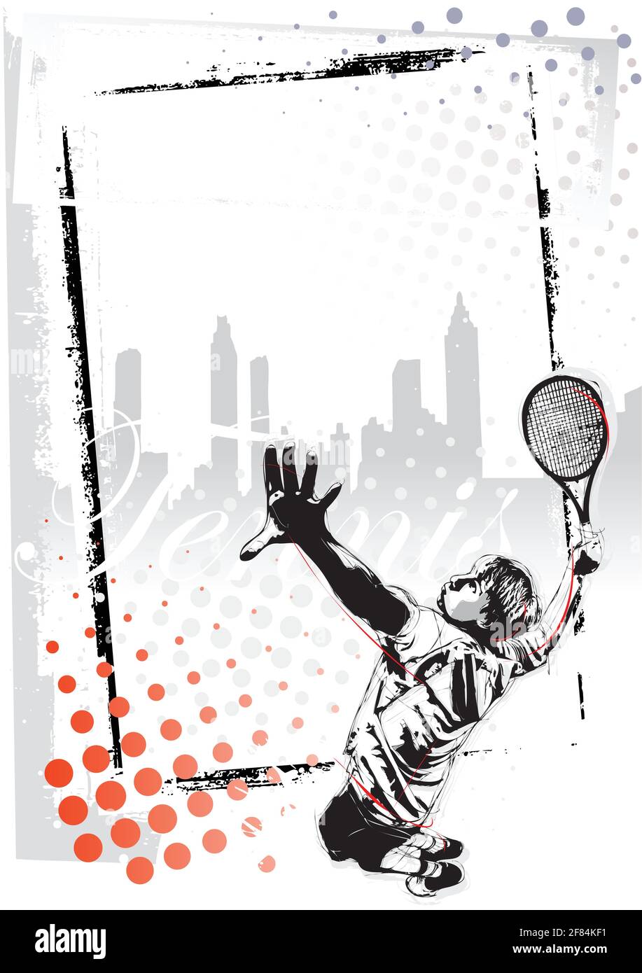 tennis poster background Stock Vector Image & Art - Alamy