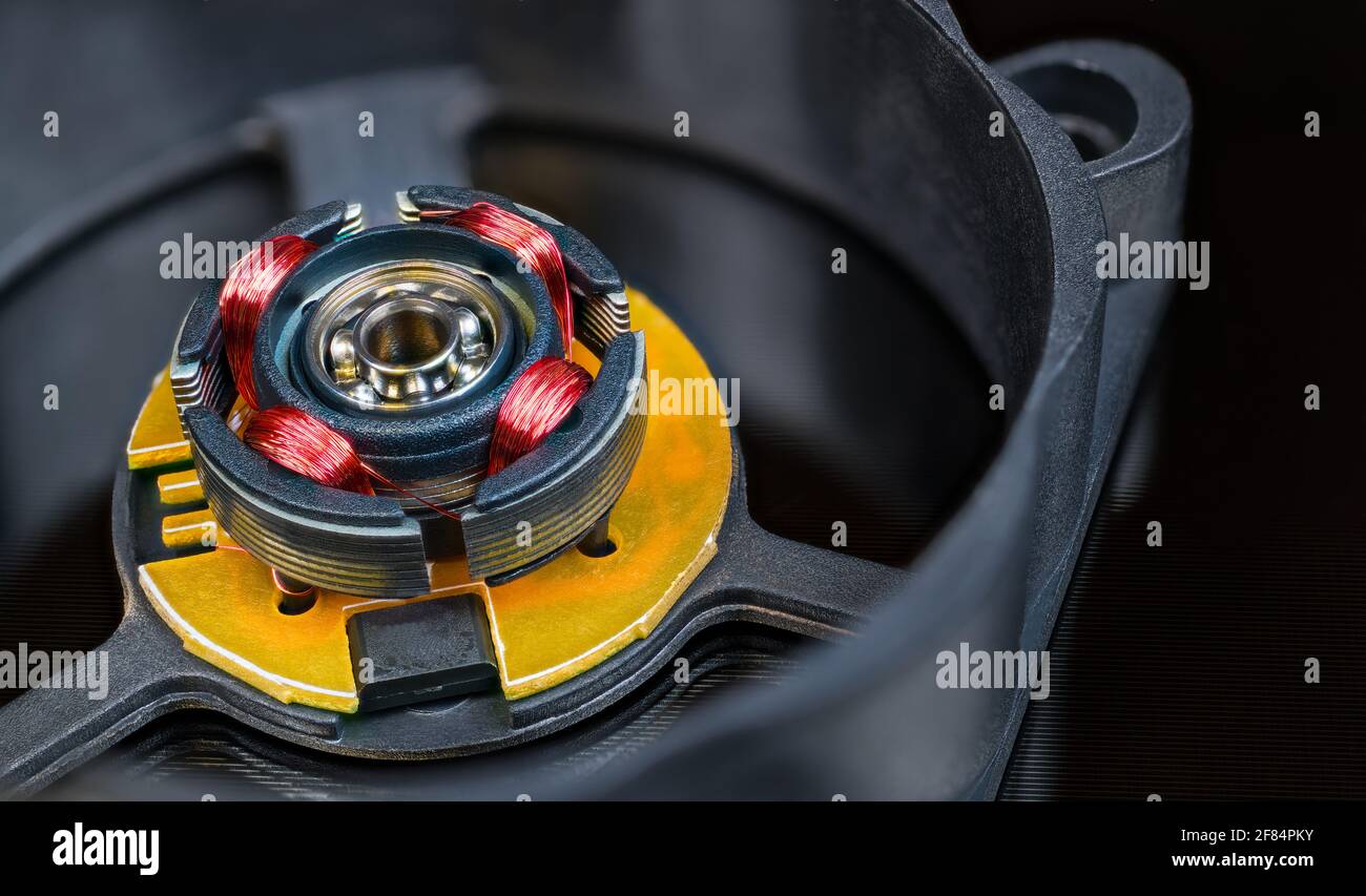 Electric motor rotor with permanent copper wire inductors and