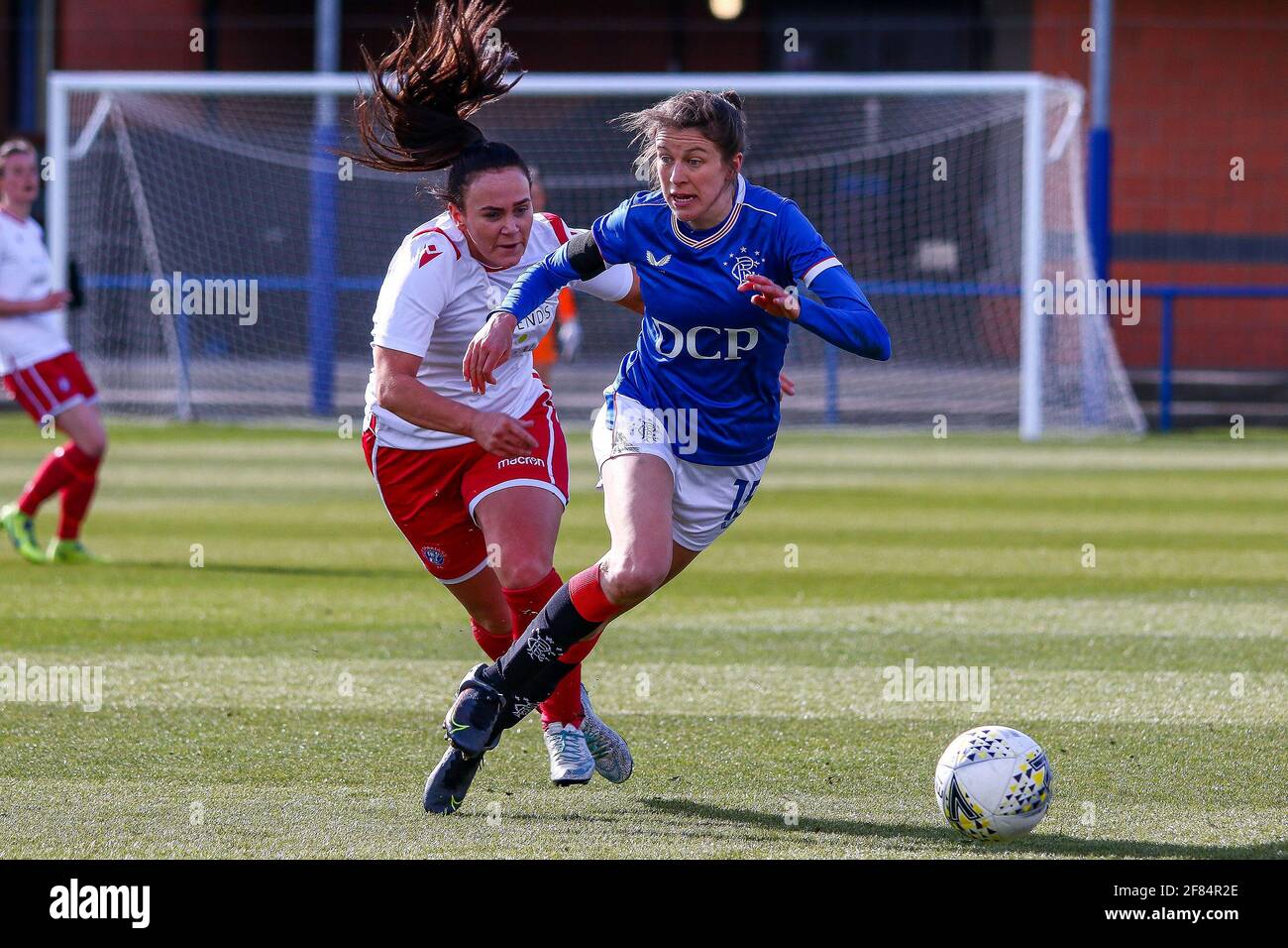 Glasgow, UK. 11th Apr, 2021. Lizzie Arnot (#15) of Rangers Women FC on the ball during the Scottish Building Society SWPL1 Fixture Rangers FC vs Spartans FC at Rangers Training Centre, Glasgow, 11/04/2021 | Images courtesy of www.collargeimages.co.uk Credit: Colin Poultney/Alamy Live News Stock Photo