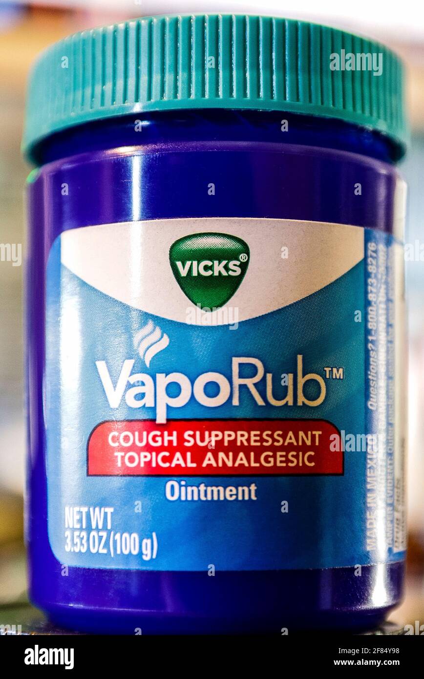 A jar of Vick's Vaporub Stock Photo