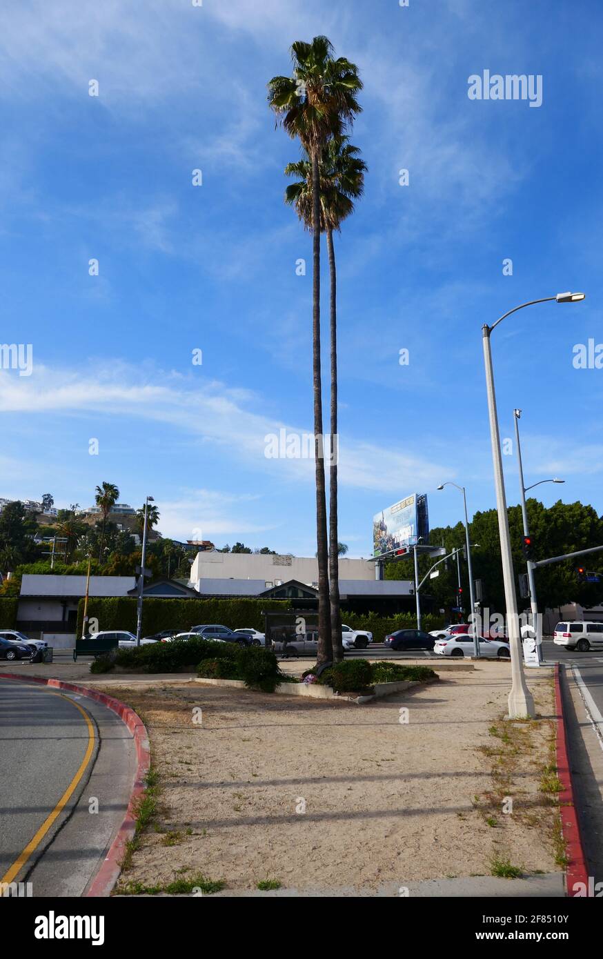 West Hollywood, California, USA 10th April 2021 A general view of atmosphere of former location of Pandora's Box Nightclub/coffeehouse at 8118 Sunset Blvd where Sonny & Cher as Caesar & Cleo, the Beach Boys, The Byrds and the Mamas and the Papas performed in concert on April 10, 2021 in West Hollywood, California, USA. Photo by Barry King/Alamy Stock Photo Stock Photo