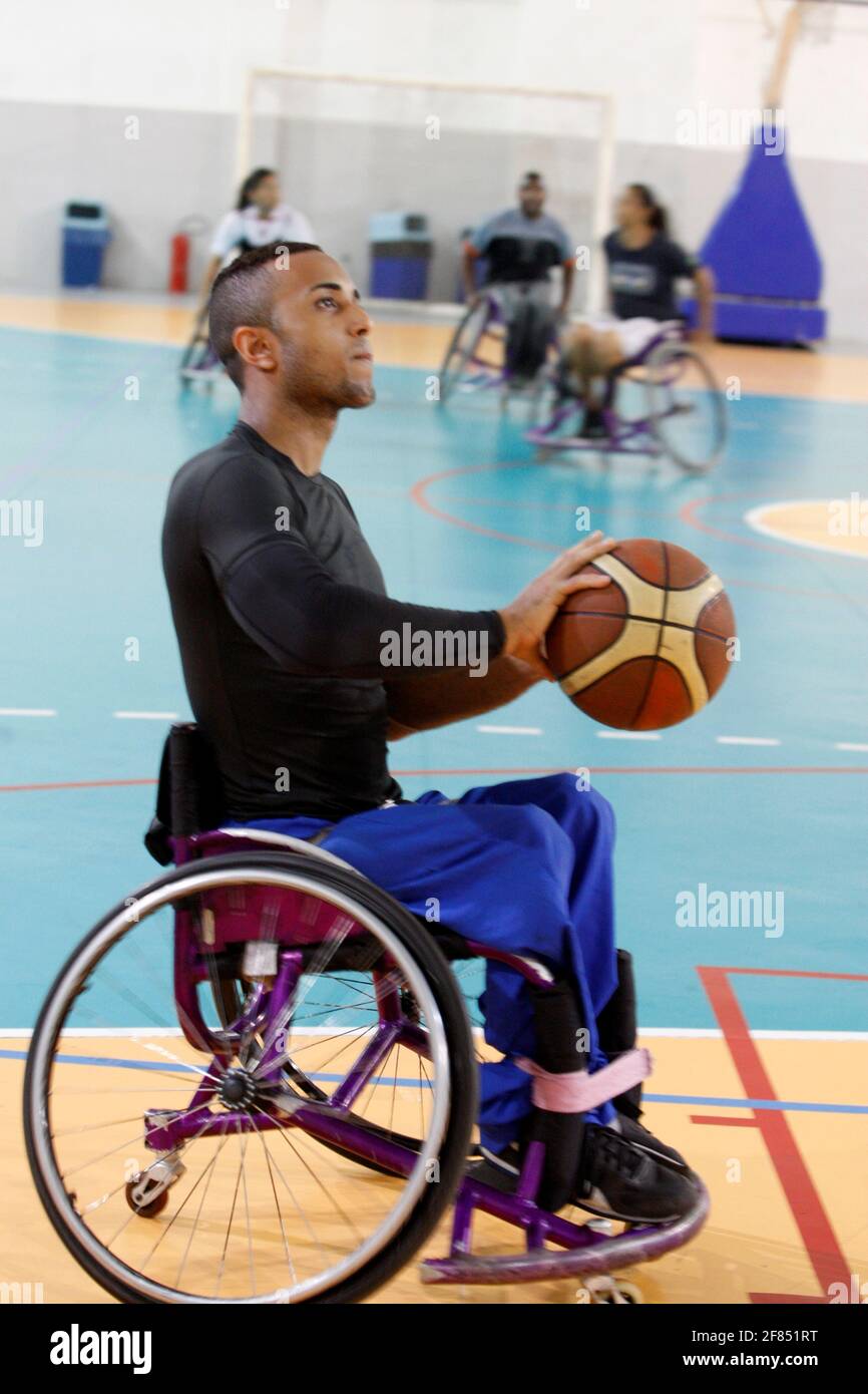 salvador, bahia / brazil september 29, 2016 basketball athletes in