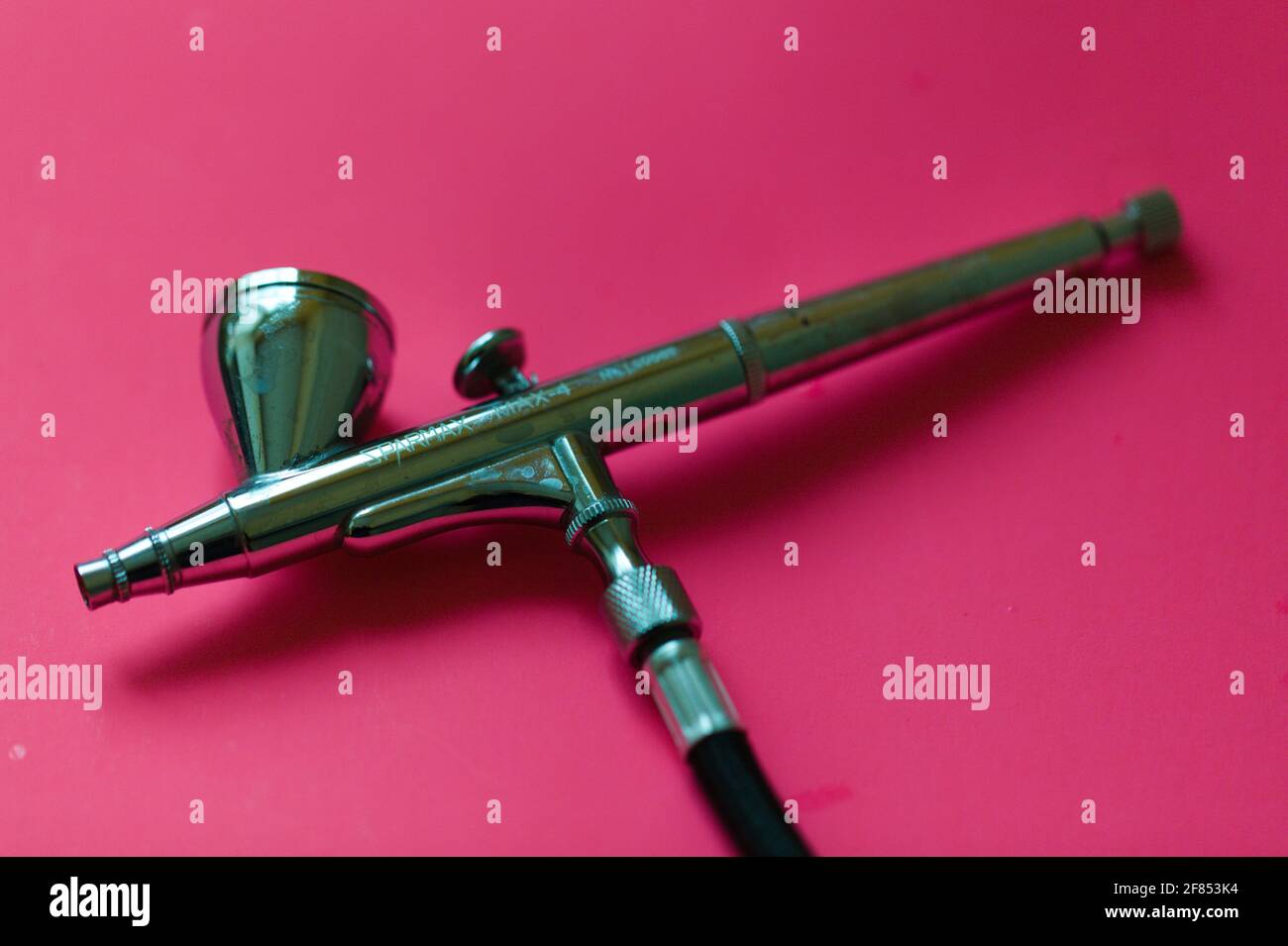 Closeup of an air brush tool Stock Photo Alamy
