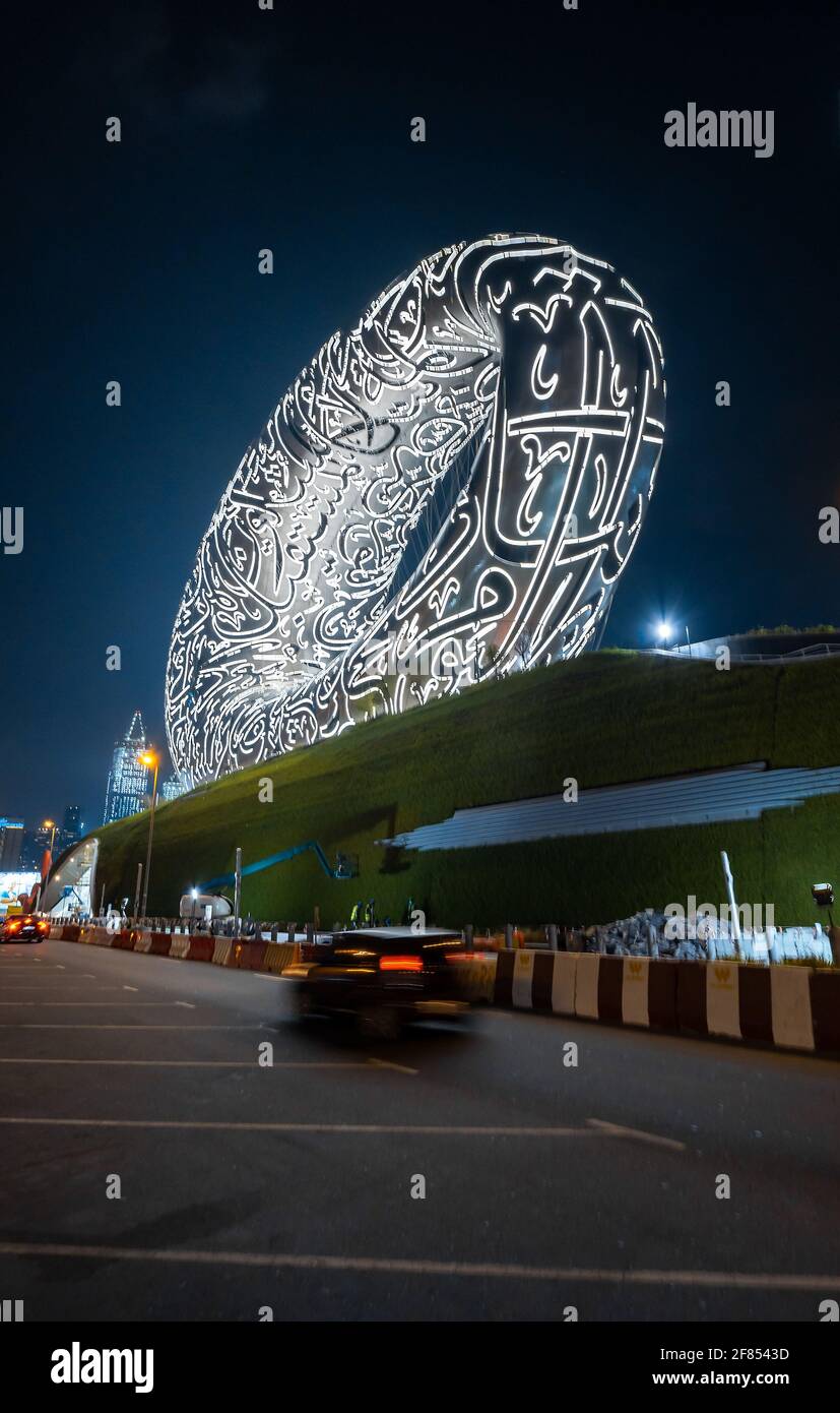 Dubai, United Arab Emirates - March 31, 2021: The Museum of The Future