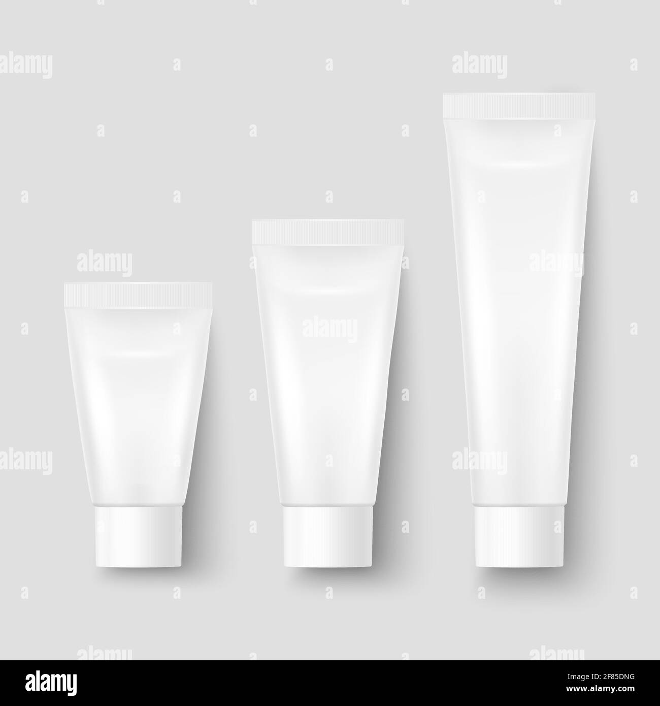 Vector 3d Realistic Plastic, Metal White Tooth Paste, Cream Tube ...