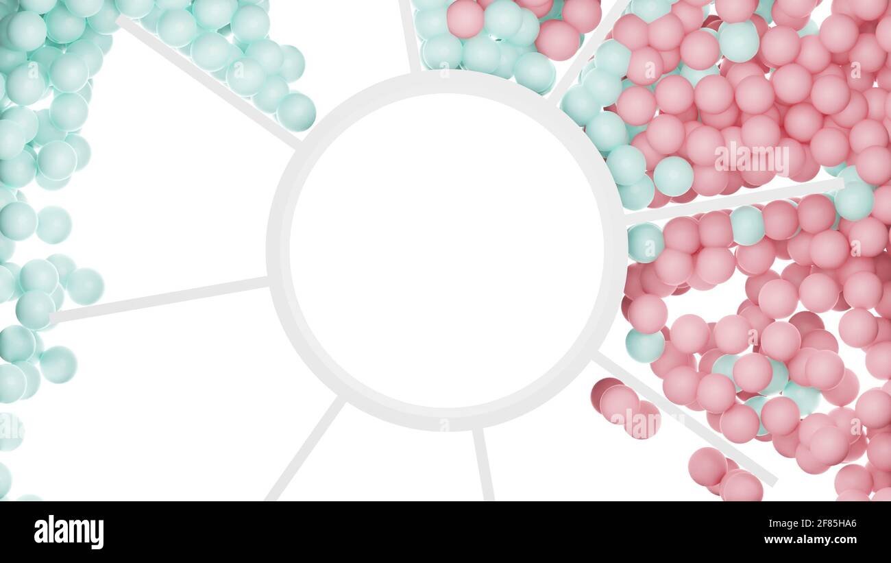3D Illustration of colorful spheres Stock Photo - Alamy
