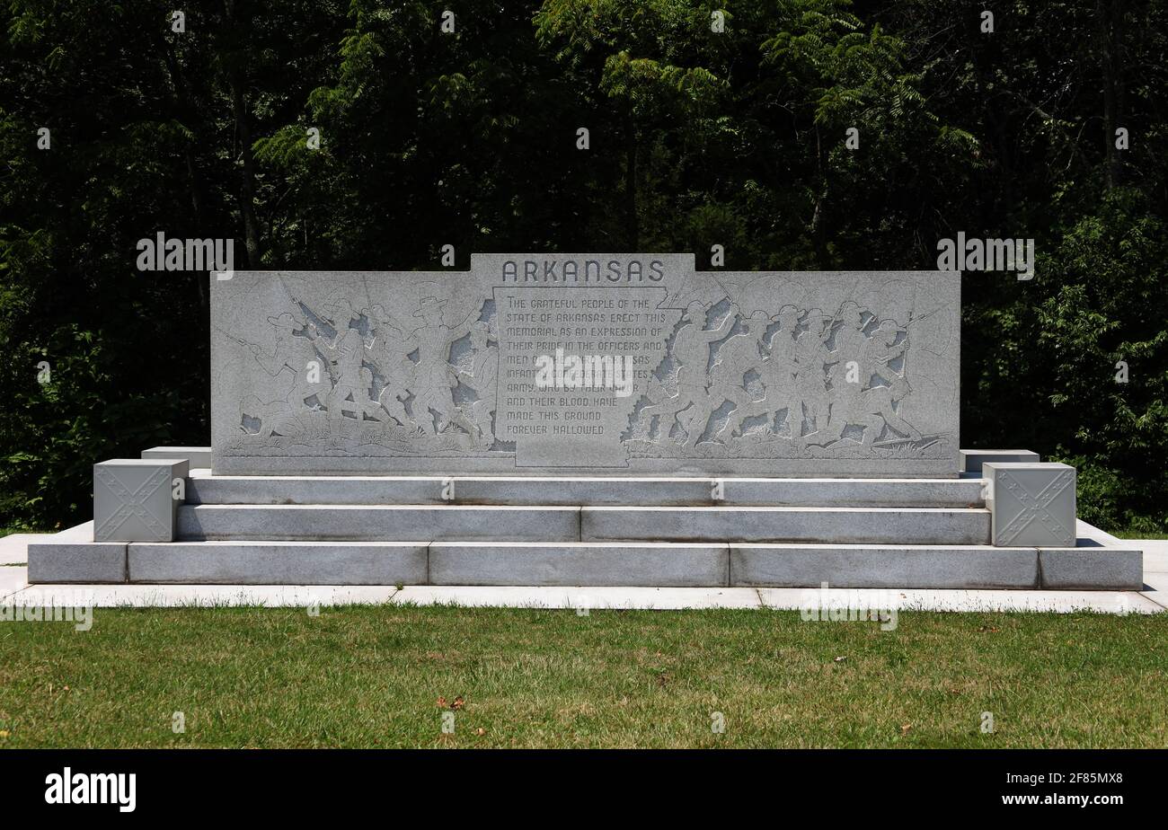 Arizona  Monument, Gettysburg National Military Park, Pennsylvania, USA Stock Photo