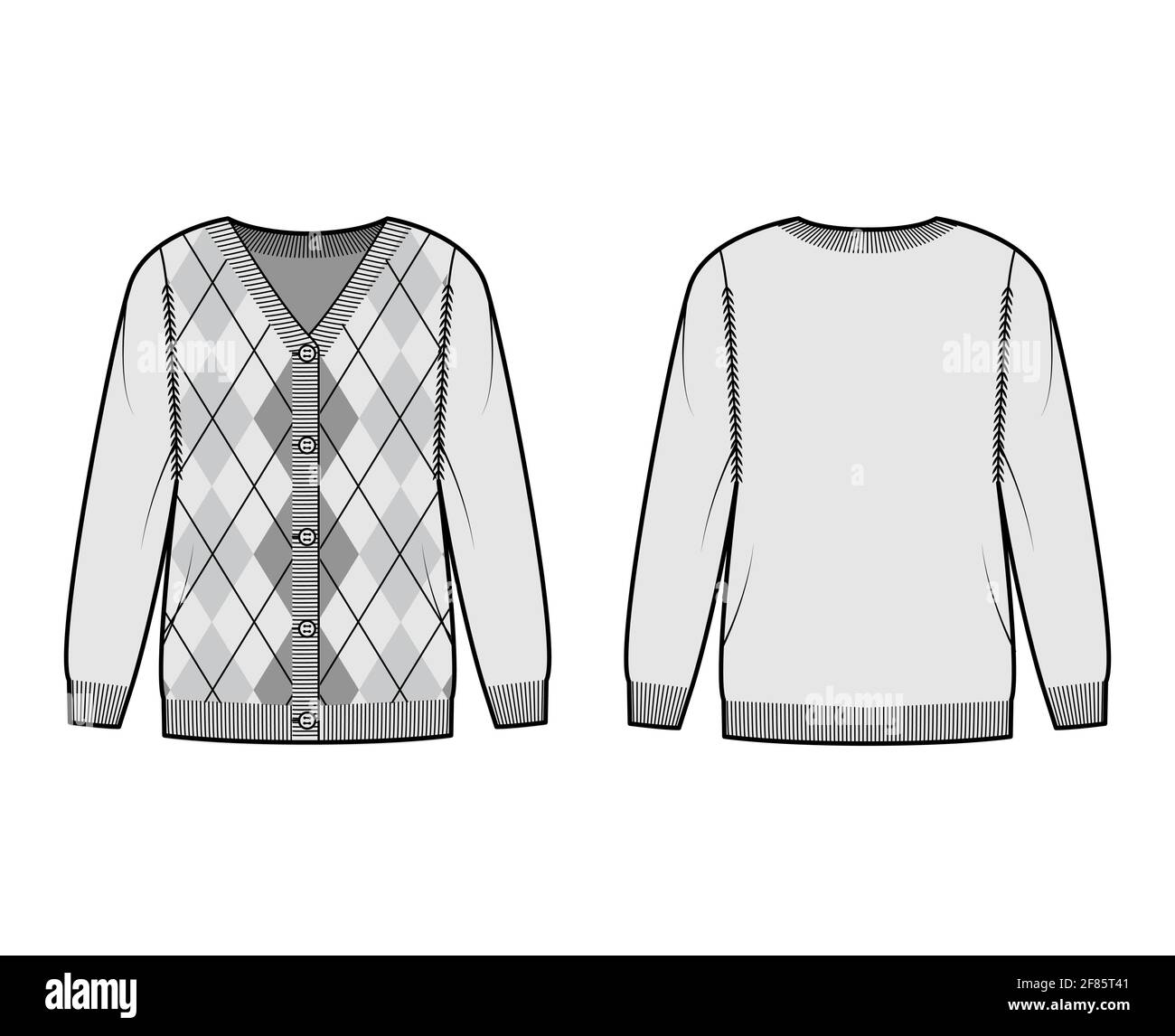 Argyle long hotsell sleeve sweater