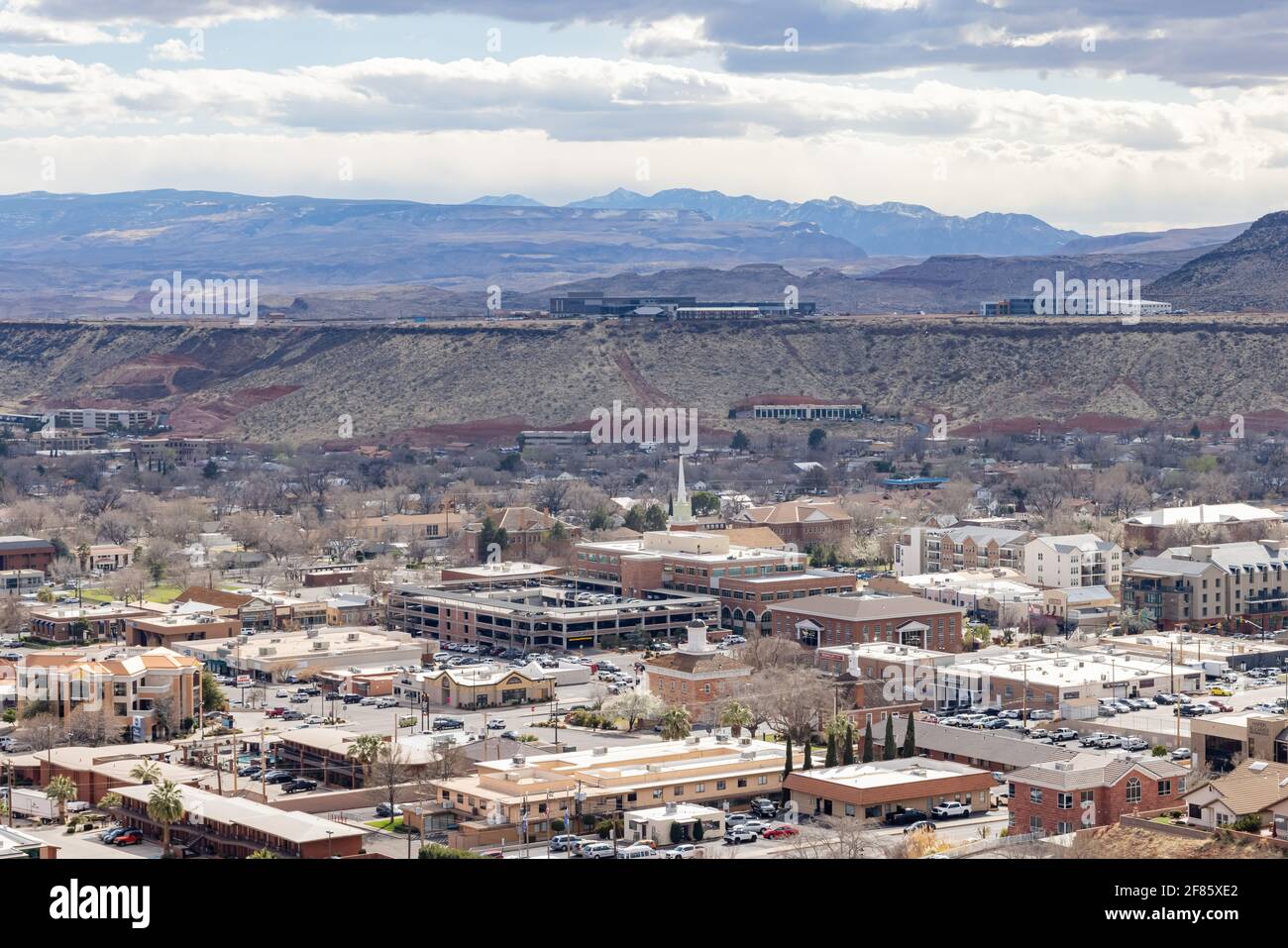 Aerial view of the cityscape of St George at Utah Stock Photo - Alamy