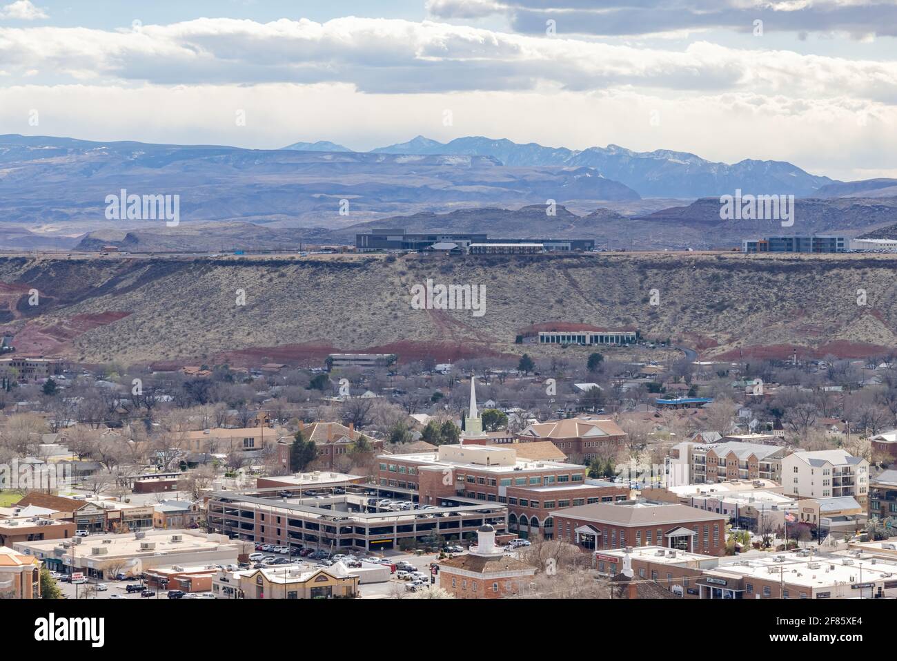 Aerial view of the cityscape of St George at Utah Stock Photo - Alamy