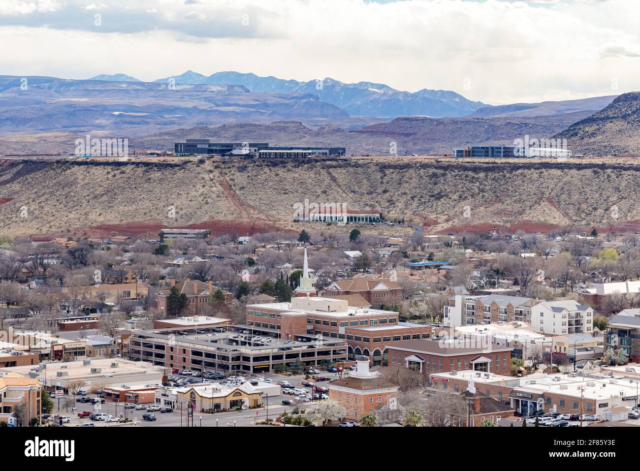 Aerial view of the cityscape of St George at Utah Stock Photo - Alamy