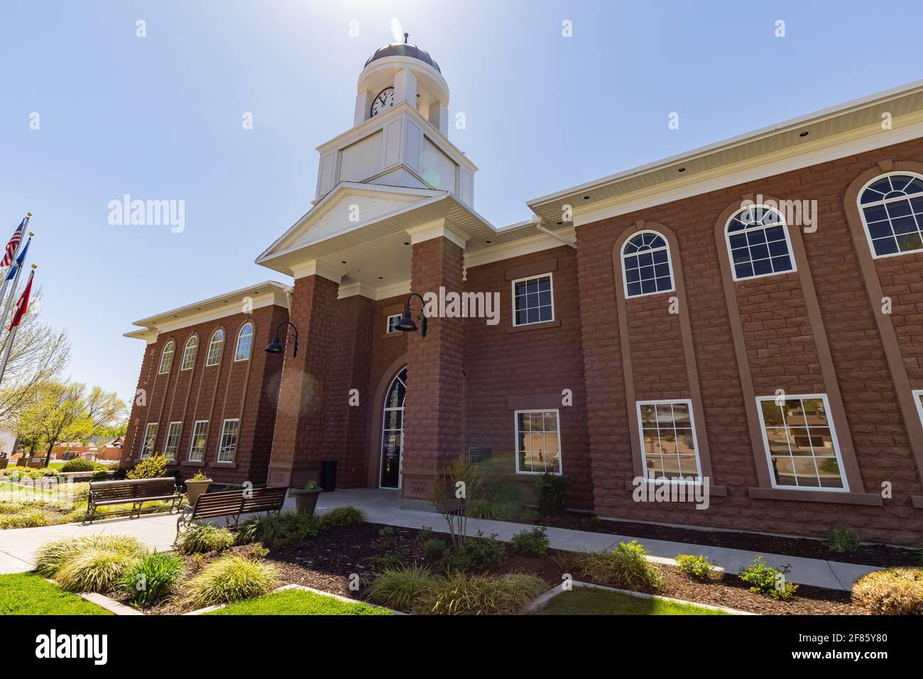 Exterior view of the Santa Clara City Office at Utah, USA Stock Photo