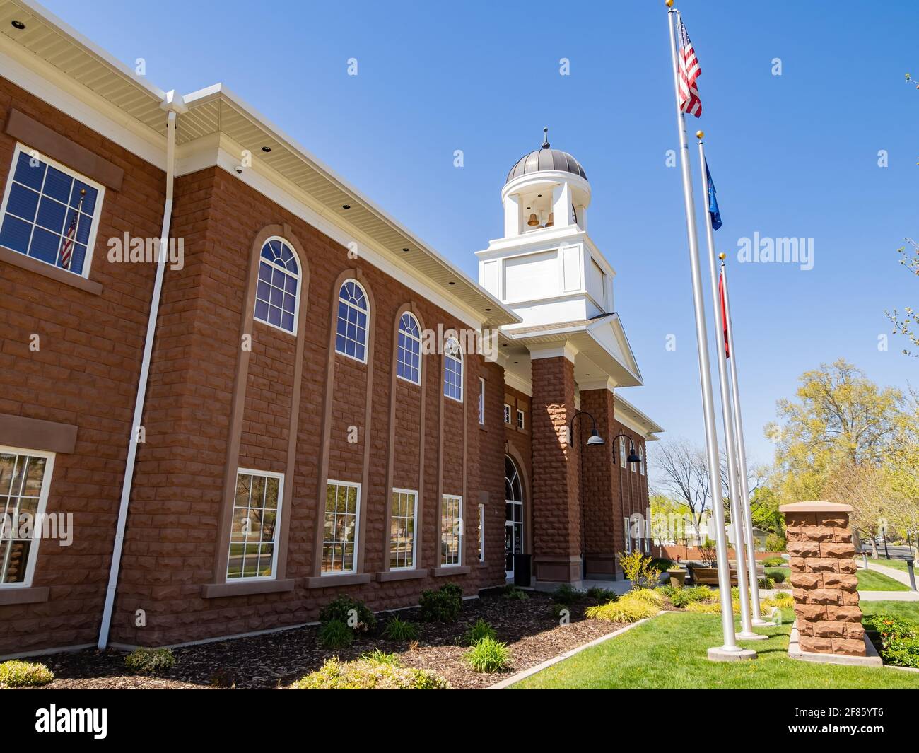 Exterior view of the Santa Clara City Office at Utah, USA Stock Photo