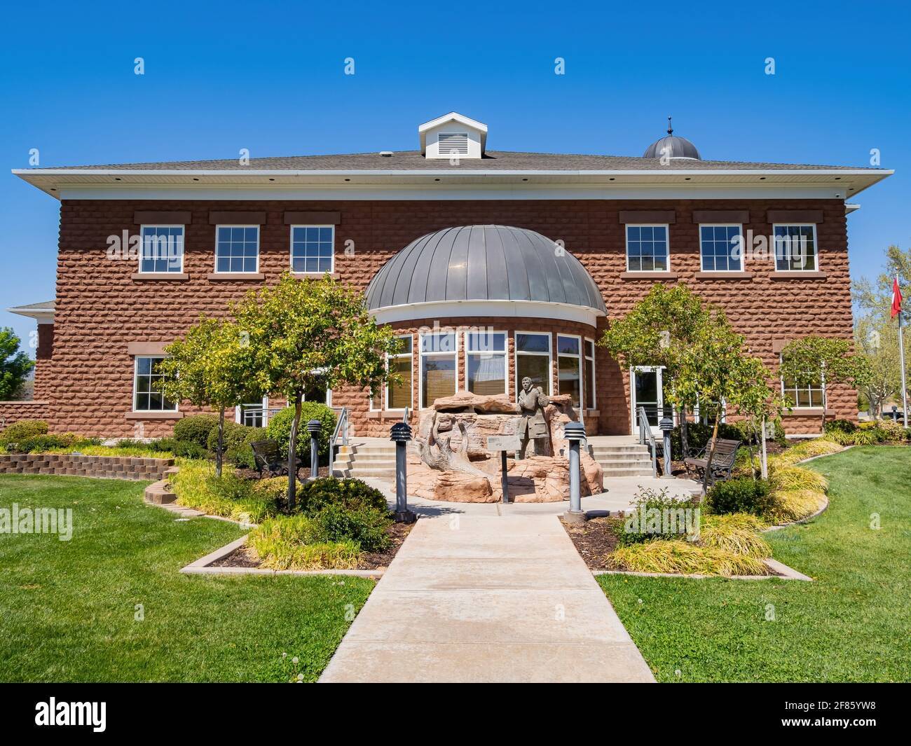 Exterior view of the Santa Clara City Office at Utah, USA Stock Photo ...