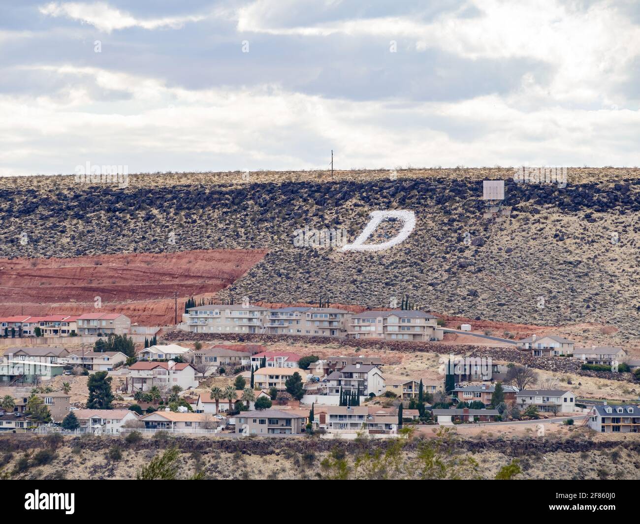 Aerial view of the cityscape of St George at Utah Stock Photo - Alamy
