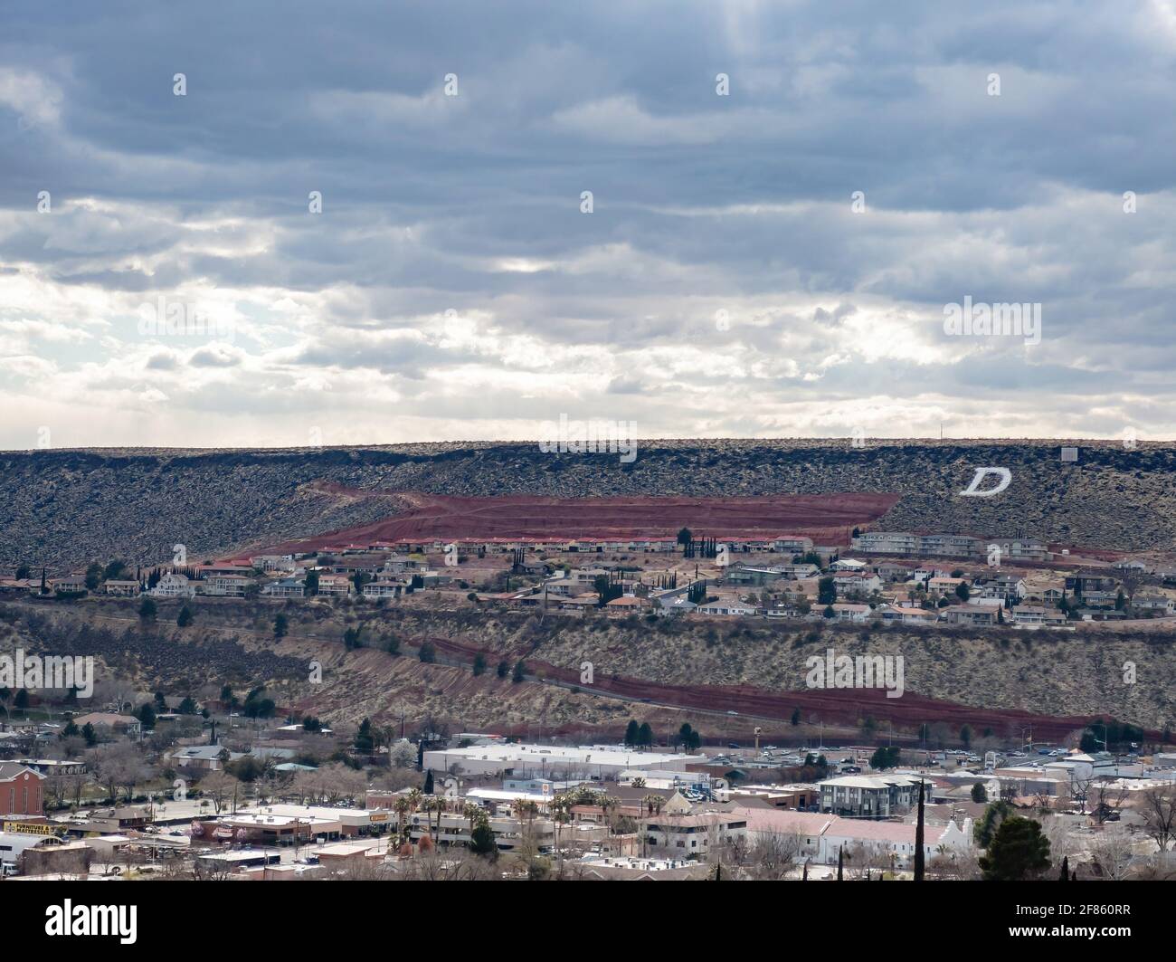 Aerial view of the cityscape of St George at Utah Stock Photo - Alamy