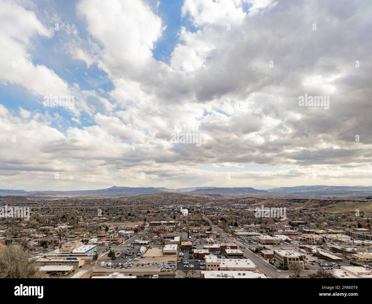 Aerial view of the cityscape of St George at Utah Stock Photo - Alamy