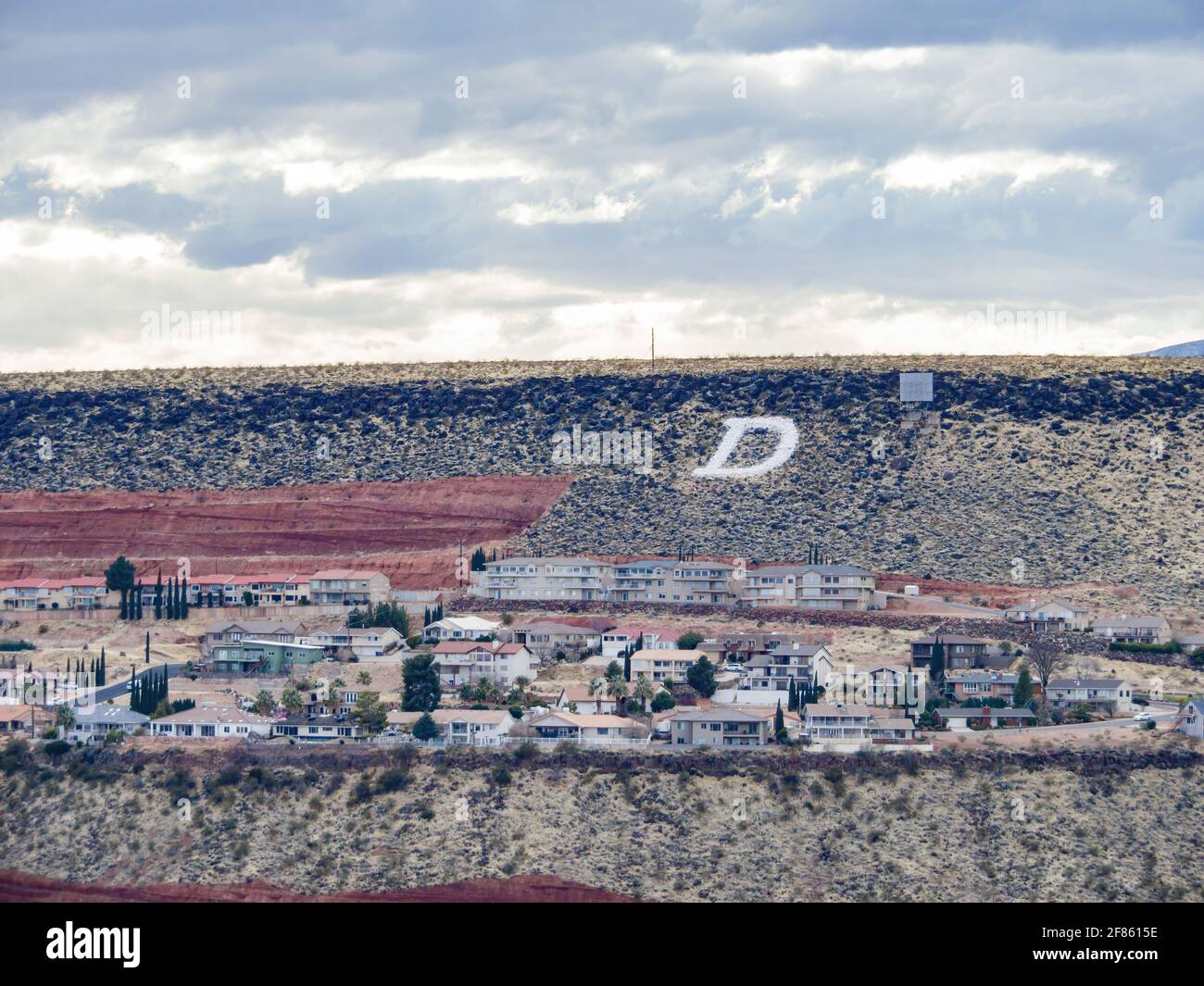 Aerial view of the cityscape of St George at Utah Stock Photo - Alamy