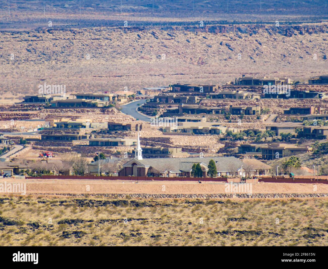 Aerial view of the cityscape of St George at Utah Stock Photo - Alamy