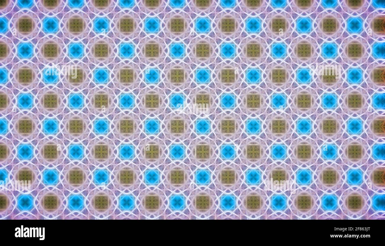Abstract symmetrical multicolored patterned background. Stock Photo