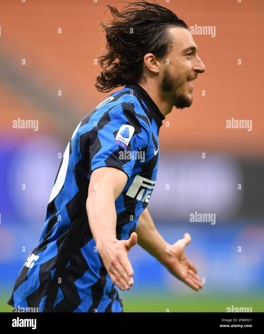 Matteo Darmian of FC Internazionale fights for the ball against Henrikh  Mkhitaryan of AS Roma during the Serie A 2020/21 / LM Stock Photo - Alamy