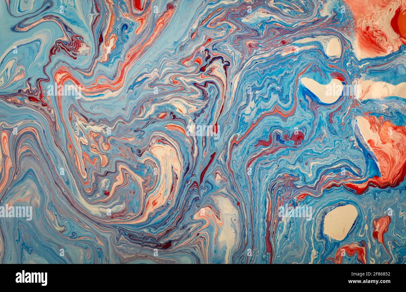 Blue abstract oil painting hi-res stock photography and images - Alamy