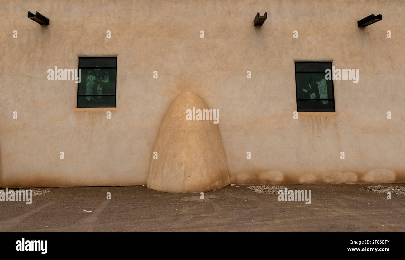 Saint Augustine Catholic Church in Isleta Pueblo, New Mexico Stock