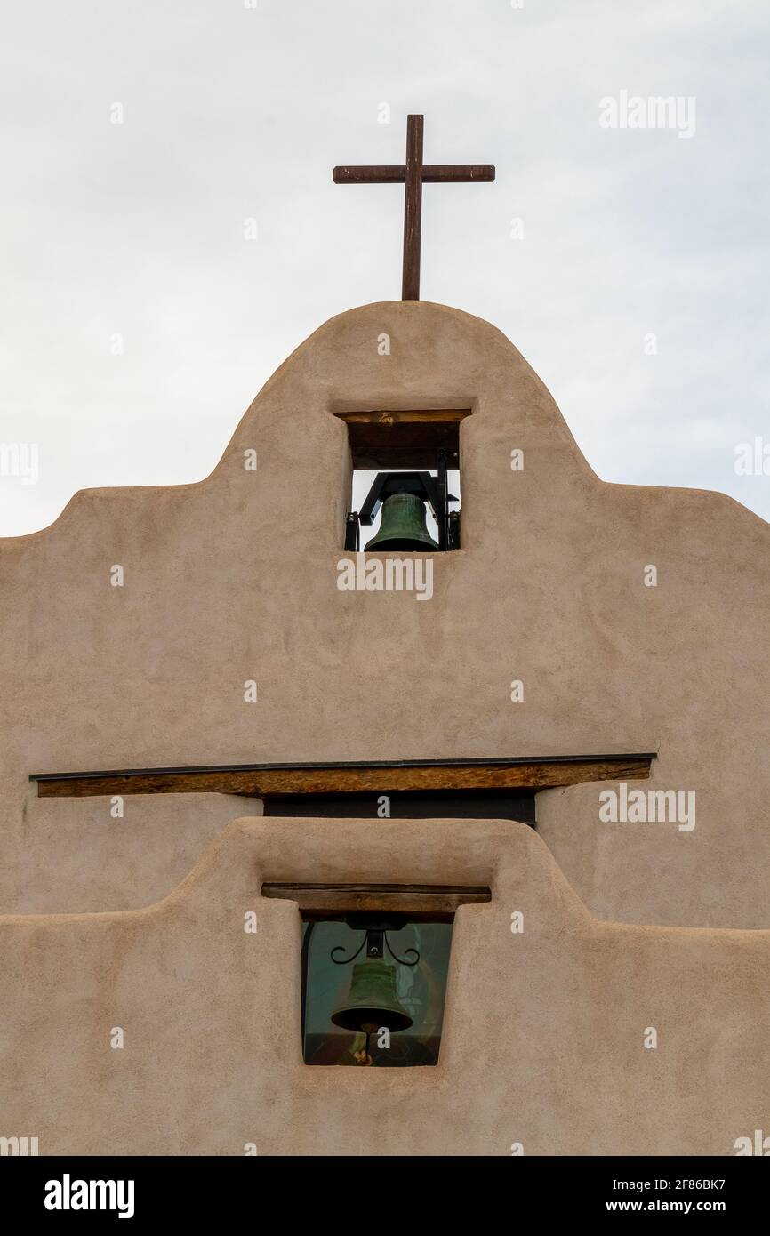 Saint Augustine Catholic Church in Isleta Pueblo, New Mexico Stock