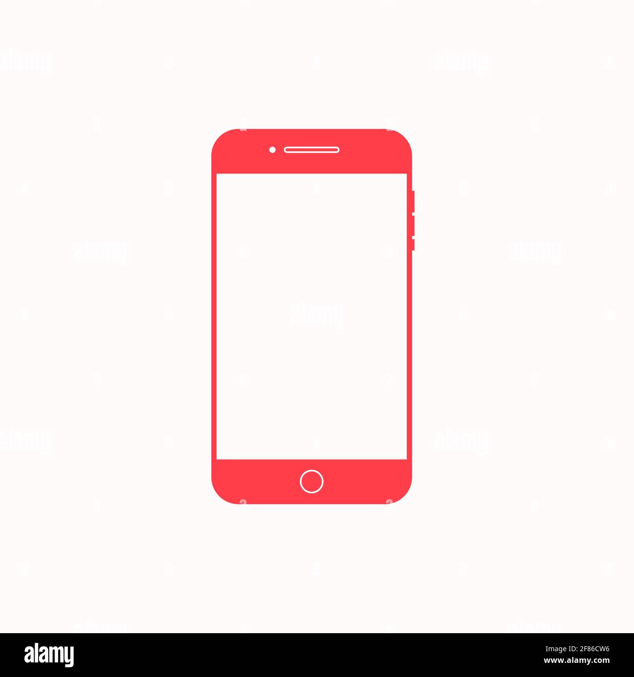 Mobile smart phone mobile template digital device communication gadget vector illustration vector design. Stock Vector