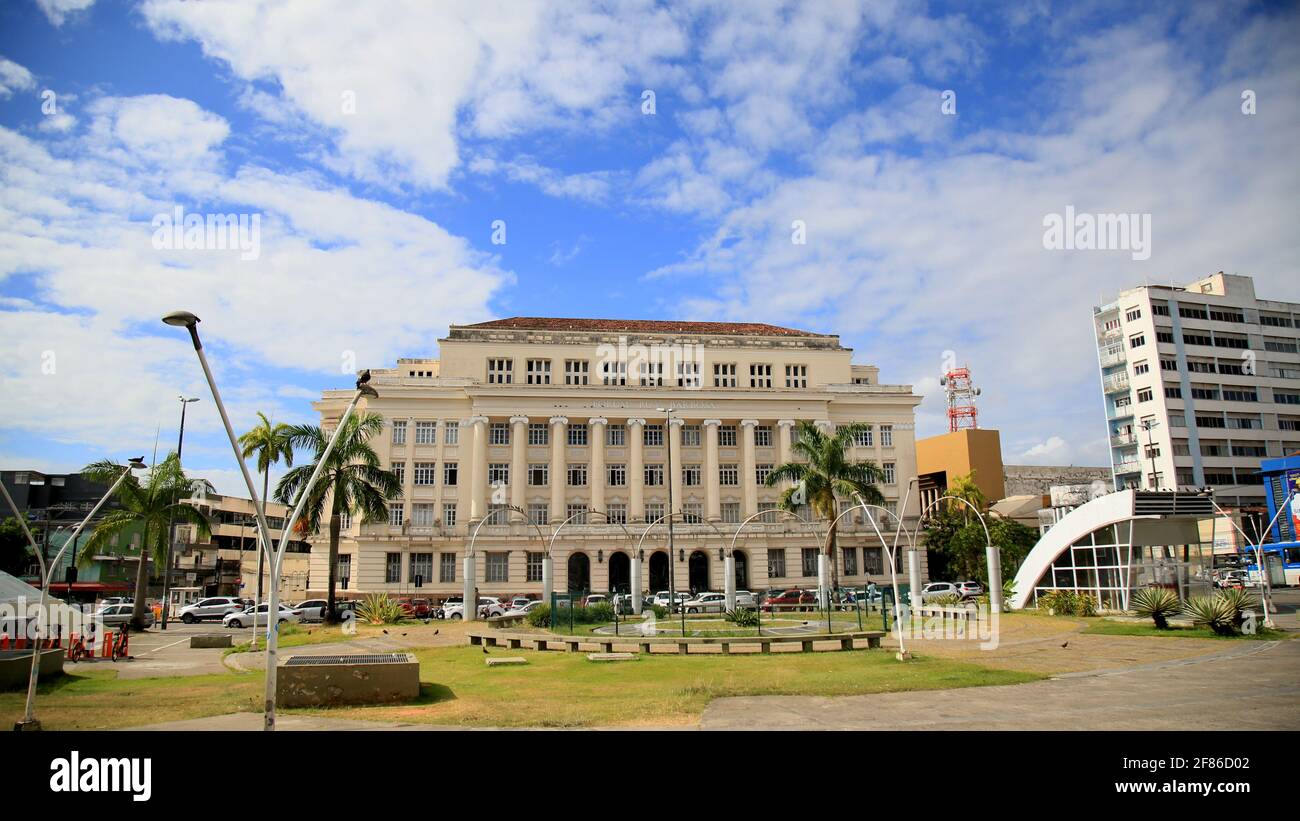 salvador, bahia, brazil december 16, 2020 View of the Ruy Barbosa Forum, in the Nazare