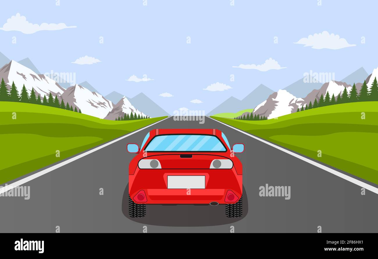 highway drive with beautiful landscape Stock Vector Image & Art Alamy