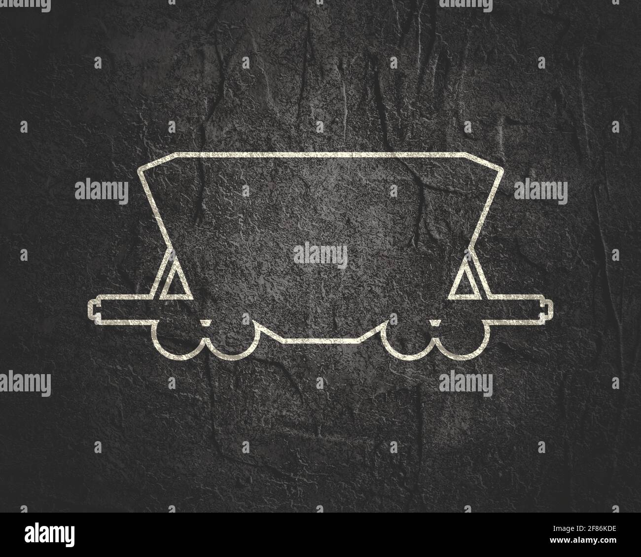 Freight wagon icon in thin line style Stock Photo - Alamy