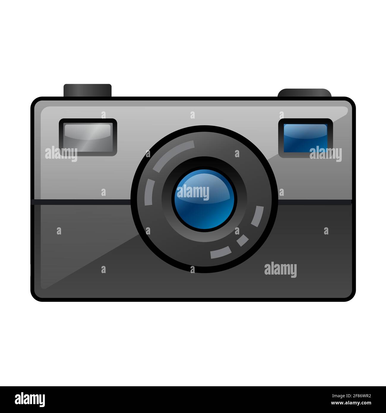 illustration of the photo camera icon on the white background Stock ...