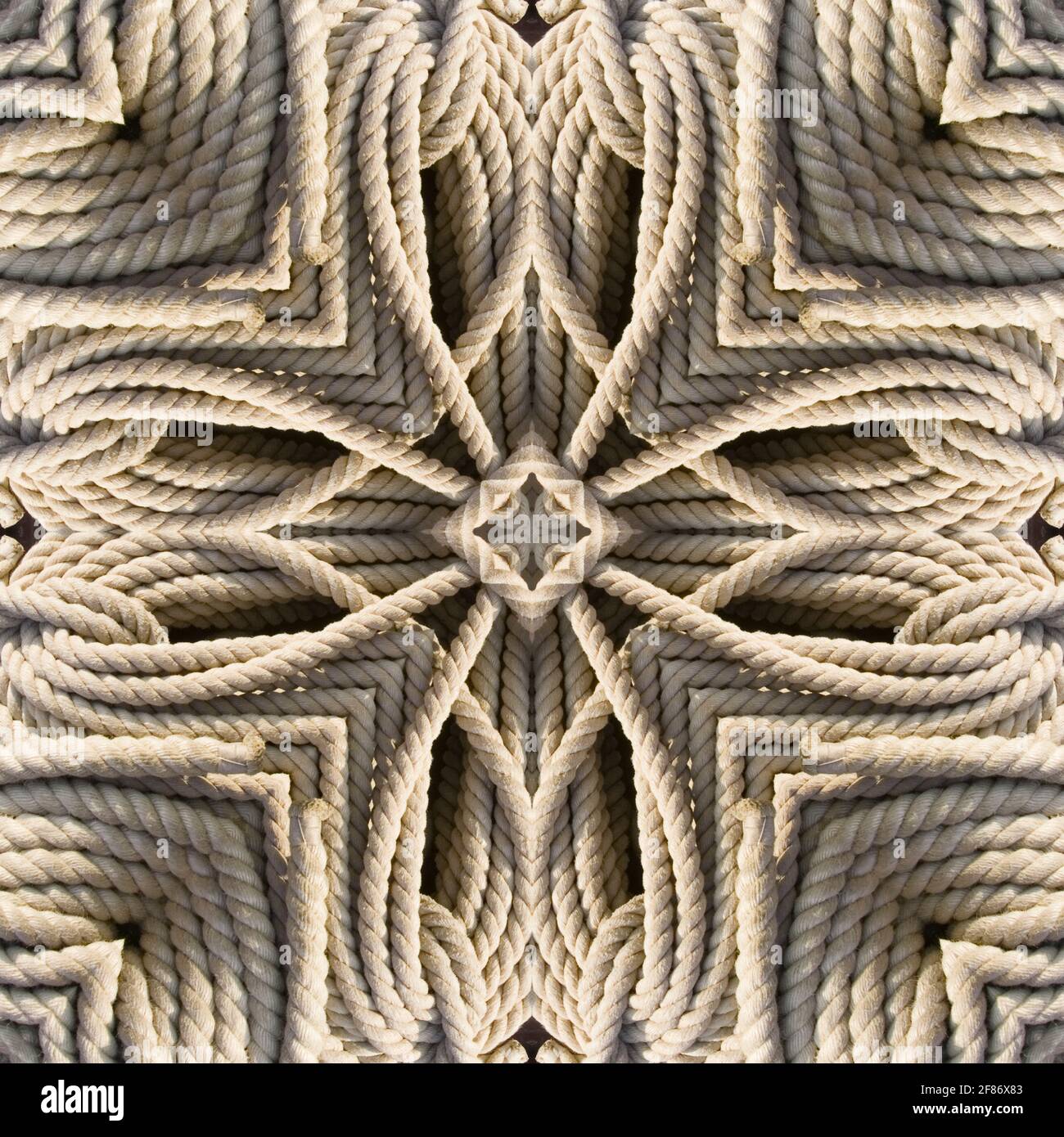 Kaleidoscope of rope Stock Photo - Alamy