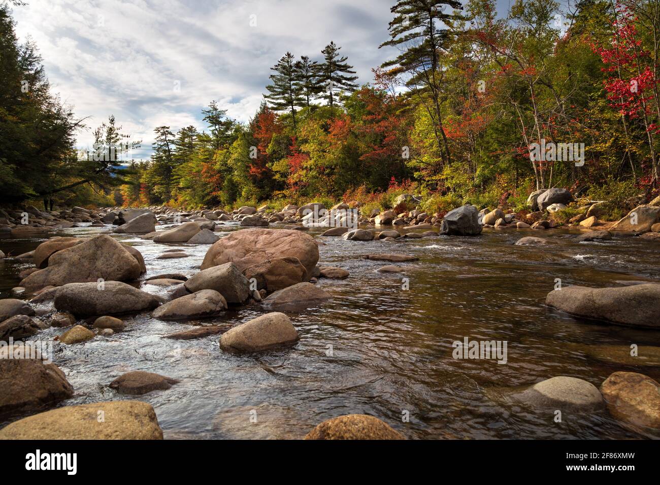 Fall Season in New Hampshire Stock Photo - Alamy