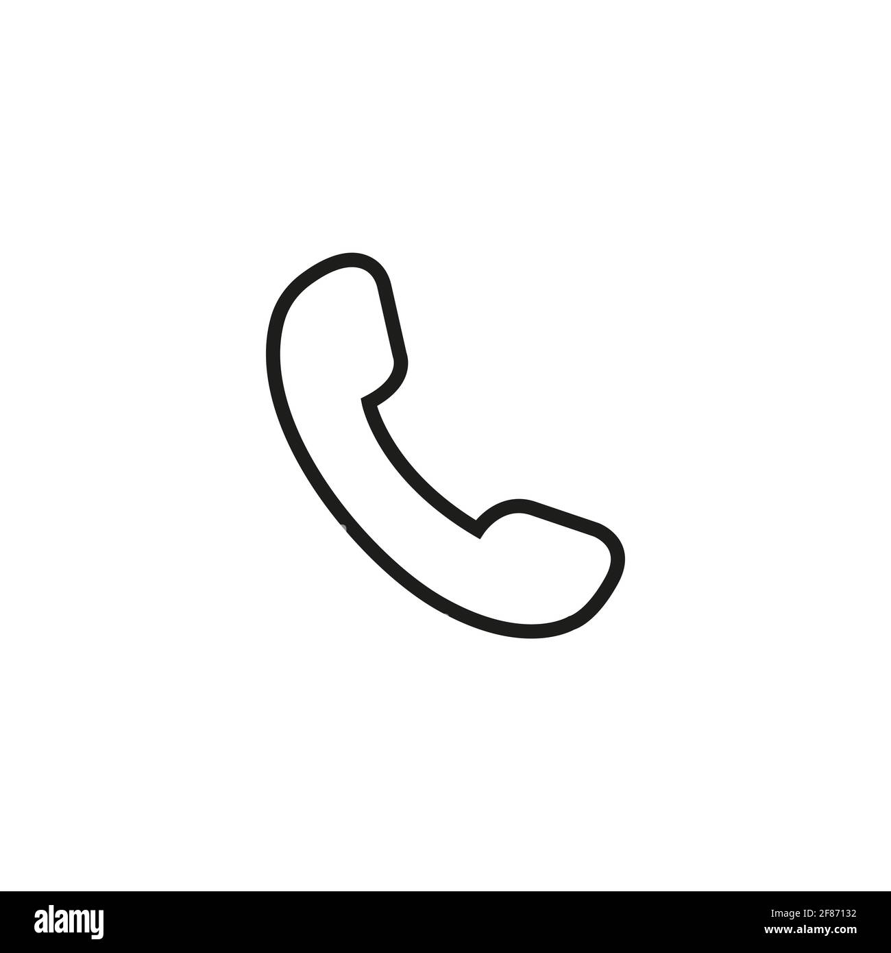 Contact us.Telephone, communication. icon in flat style.  Stock Vector