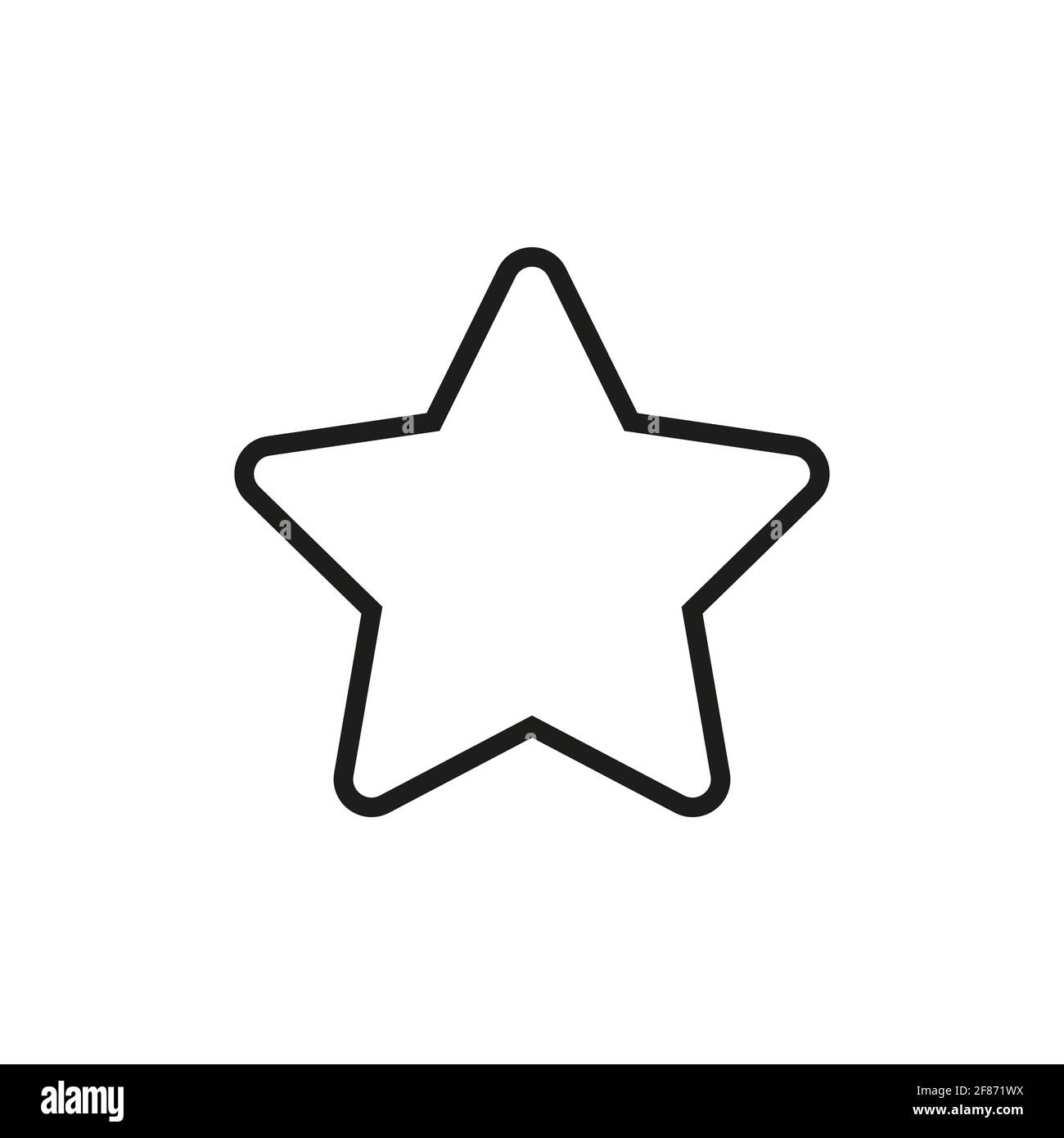 Star vector icon. Star symbols isolated. Stock Vector