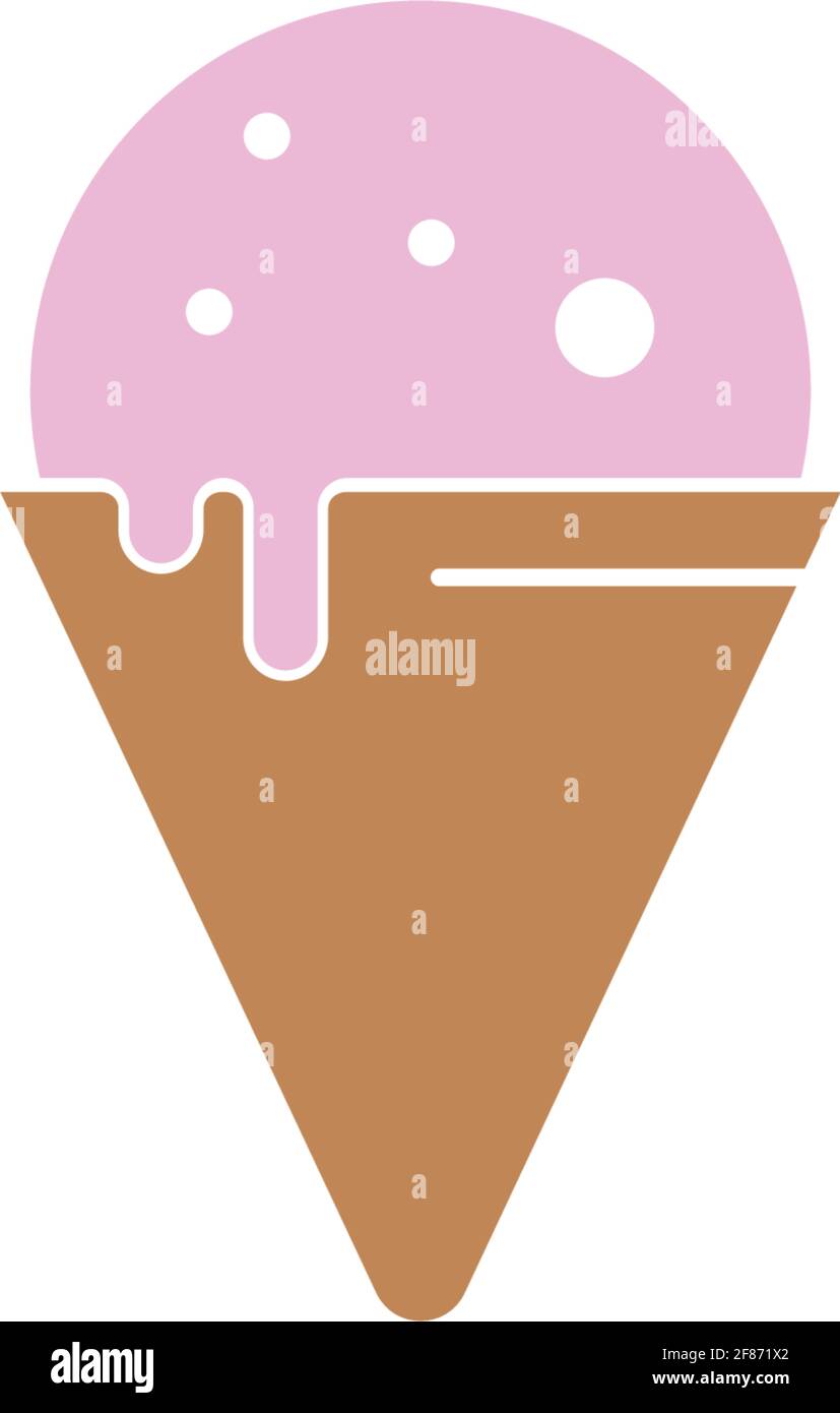 Ice cream logo icon design  vector template Stock Vector