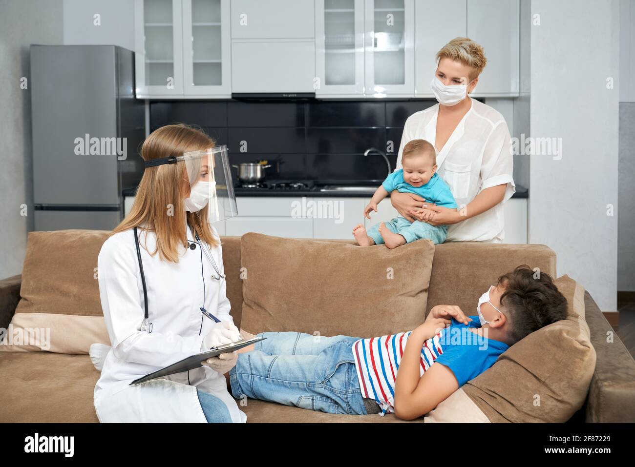 Mature mother and son doctor hi-res stock photography and images - Alamy