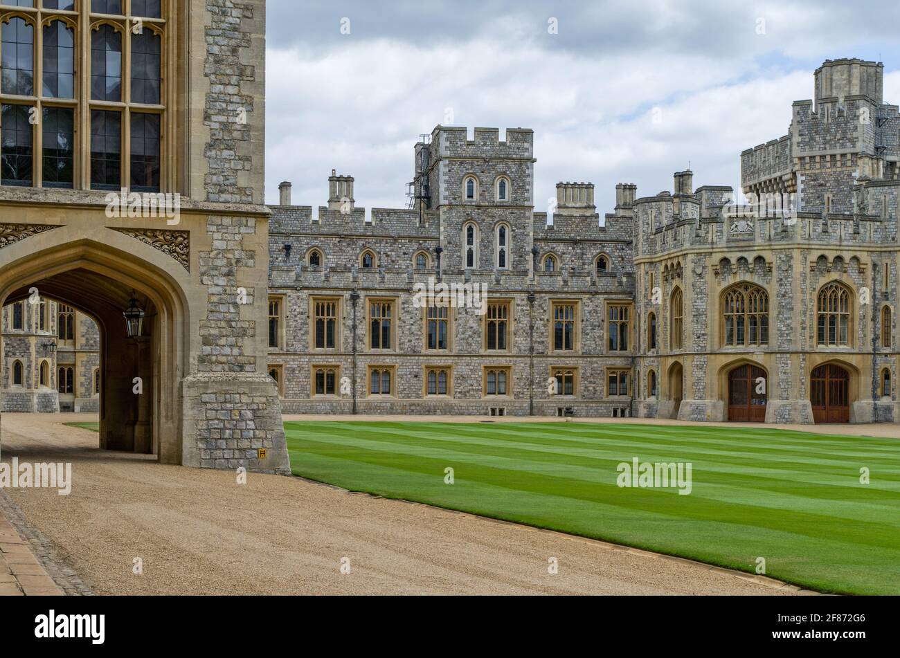 Buildings around the Upper Ward or Quadrangle at the royal residence of