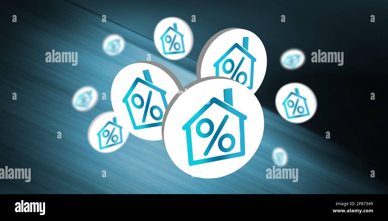 Illustration of an interest rates concept Stock Photo - Alamy