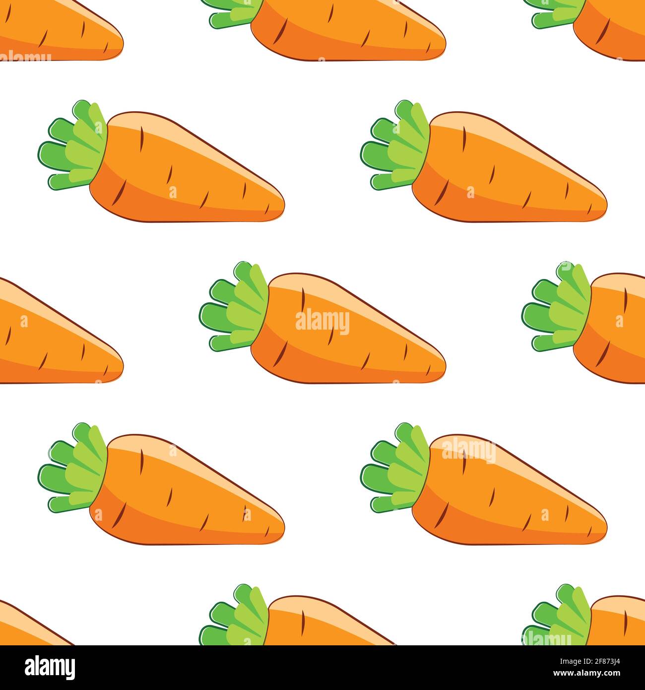 seamless pattern with large carrots. vector Stock Vector