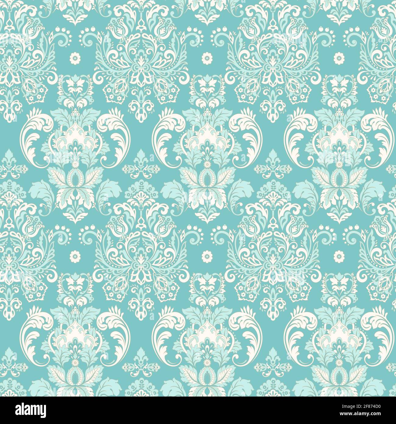 Vector Baroque floral pattern. classic floral ornament Stock Vector ...